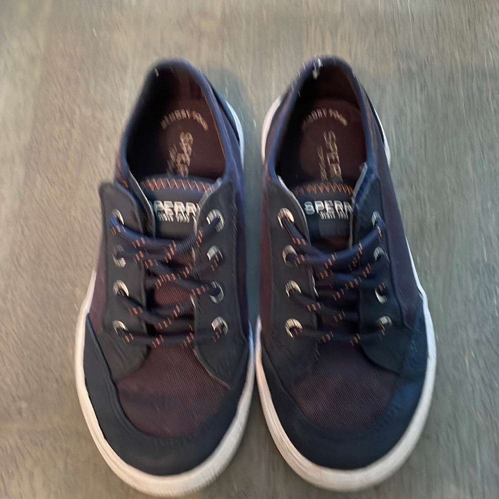 Sperry boys top siders in blue